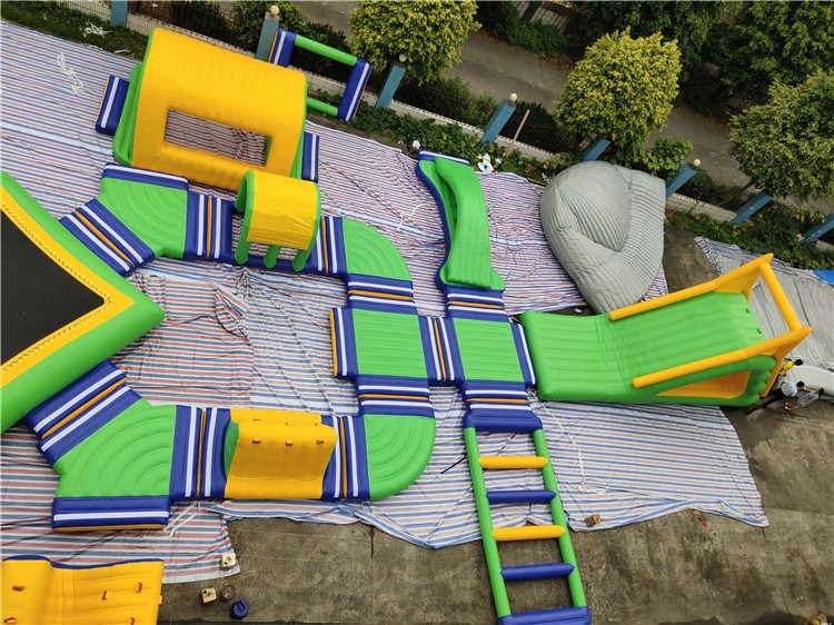 35x35m New Design Inflatable Water Park Water Sport Games Commercial Racing Park 