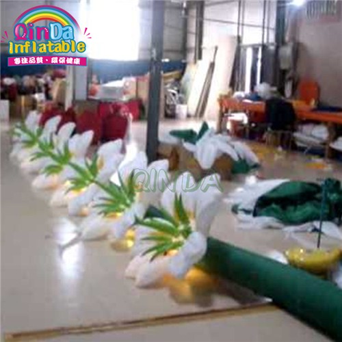 Colorful party decoration led inflatable lighting flowers for wedding