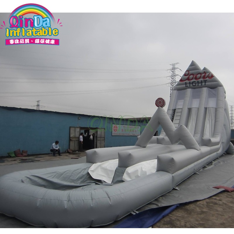 Commercial Grade Inflatable Big Water Slides With Pool For Sale