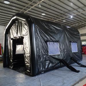 Commercial customized Black Tunnel Tents Giant Inflatable Cube Tent with windows