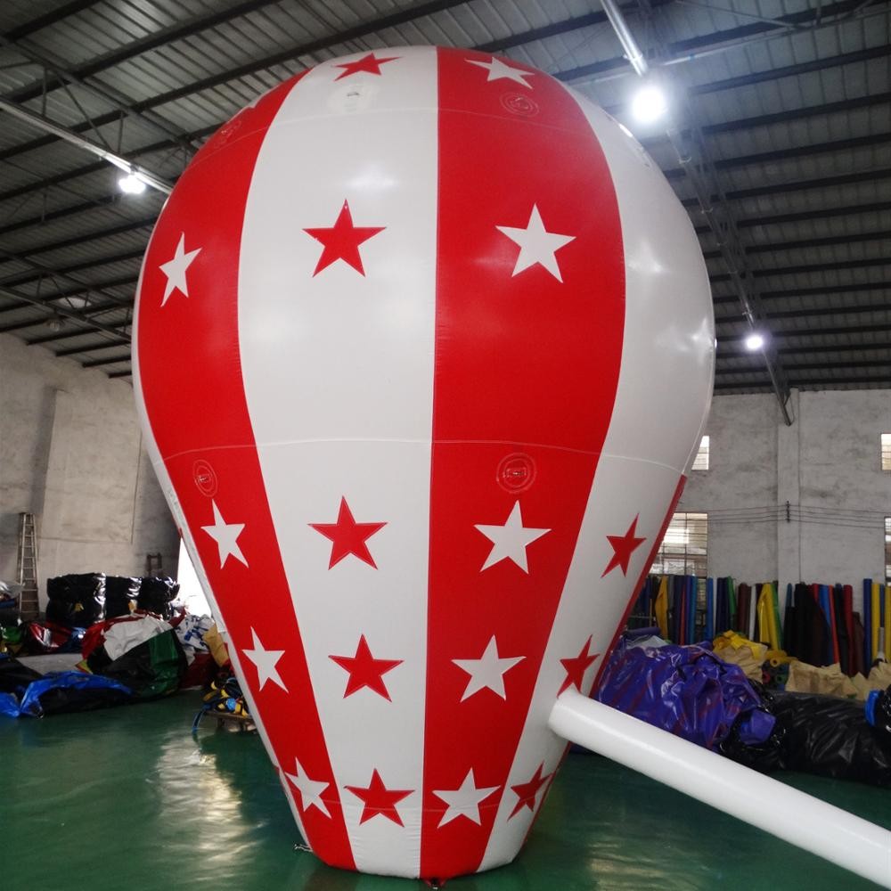 Customize height inflatable advertising ground balloon with brand for sale