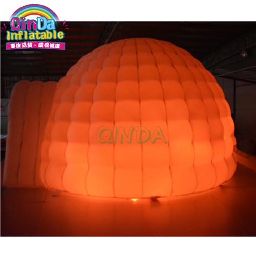 Customized Inflatable Igloo With Led Inflatable Tent Lighting Dome Tent