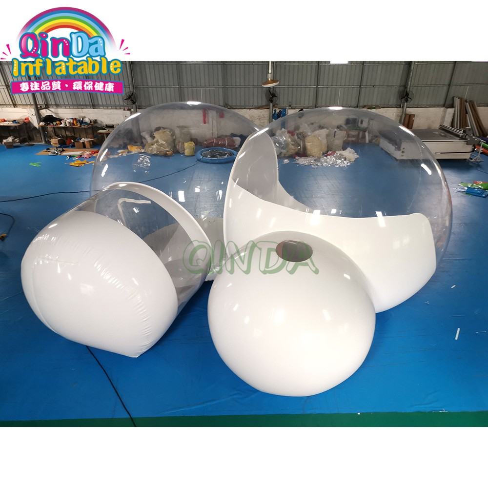 Double Rooms Big Transparent Camping PVC Inflatable Bubble Lawn Tent Rental