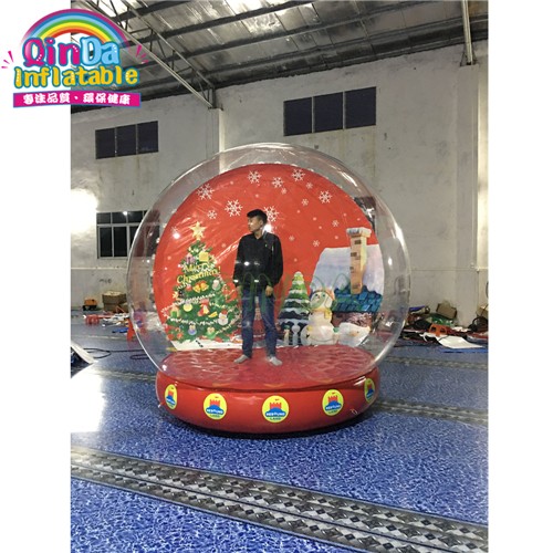 Event giant christmas air blown indoor inflatable snow globe