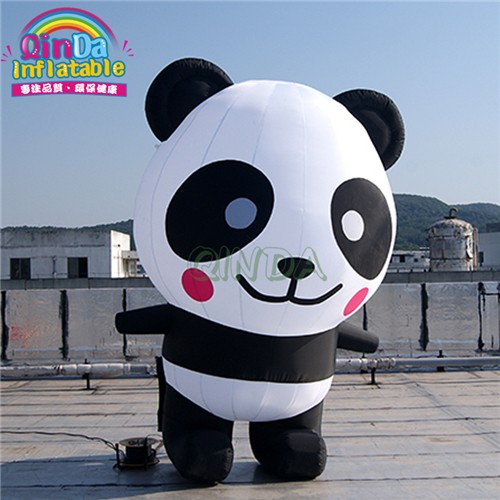 Events Decoration Advertising Inflatable Panda Cartoon For Tradeshow