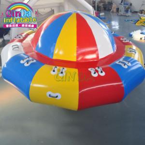 Exciting water sport game inflatable disco boat for sale