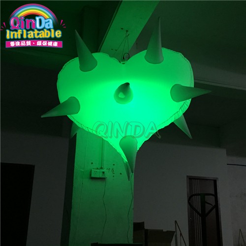 Fashion club decorations items inflatable star with color changeable led light