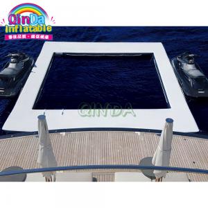Floating inflatable ocean swimming pool adult inflatable yacht pool for water sea pontoon