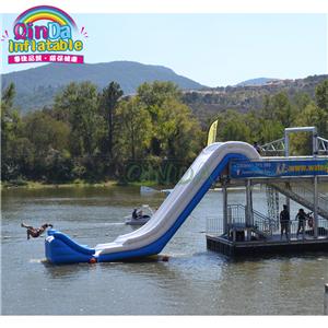 Giant inflatable water slide yacht dock slide for boat