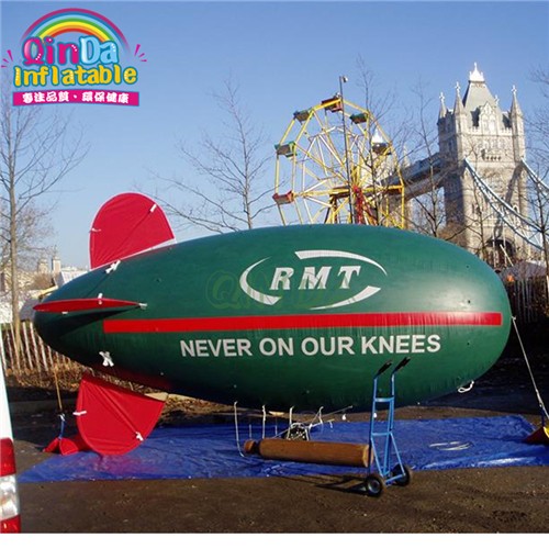 High quality red blimp type 6m advertising inflatable blimps for sale