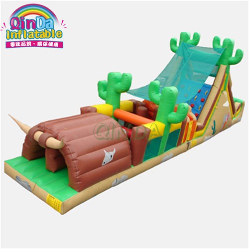 Outdoor Chellenge Inflatable Obstacle Course 5k Game Crazy Inflatable 5K Run Race For Adults
