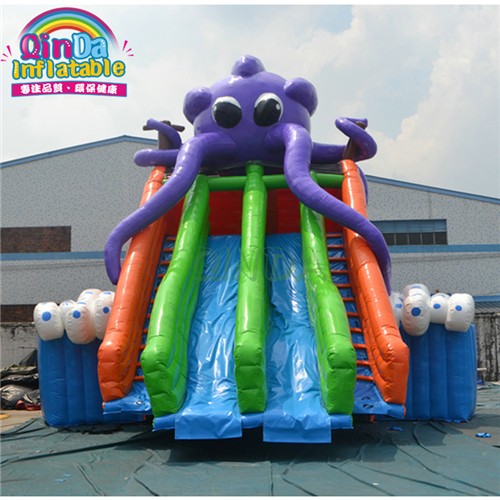 Commercial Amusement Park Inflatable Octopus Water Slide Swimming Pool Water Slide