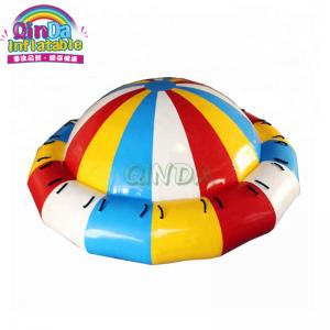 Inflatable Rotating Water Toy Disco Boat Towable Tube For Water Entertainment