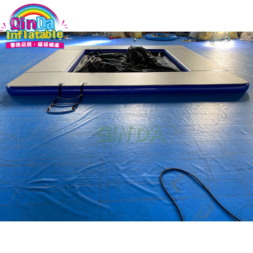 DWF Drop Stitch Adult Inflatable Yacht Pool Portable Inflatable Pontoon Water Pool