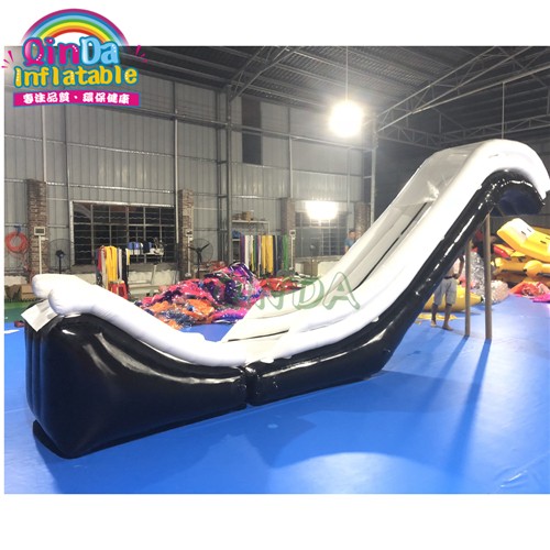 Inflatable floating water slide for boat , inflatable yacht slide , water boat slide 