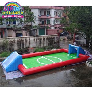 Inflatable football pitch inflatable sports games with air pump Inflatable soccer field