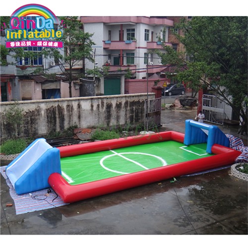 Inflatable football pitch inflatable sports games with air pump Inflatable soccer field