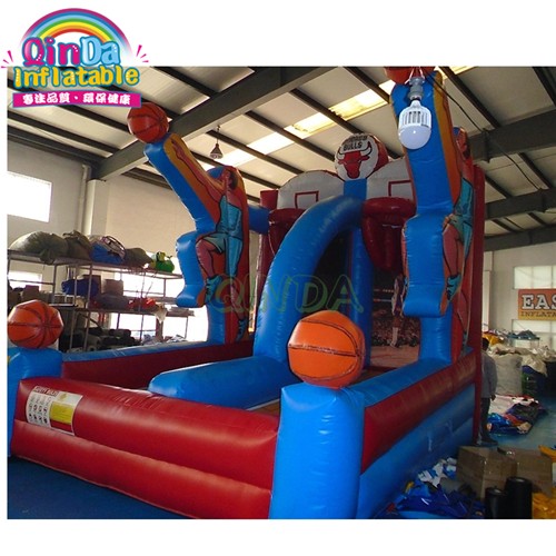 Interactive inflatable basketball game shooting game inflatable basketball hoop