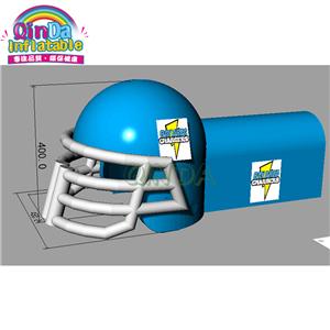 Large Inflatable Football Helmet Tunnel Sport Game Entrance Tunnel