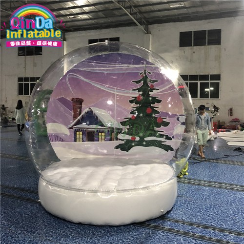 Outdoor Hot Sale Clear PVC Giant Inflatable Snow Globes For Yard