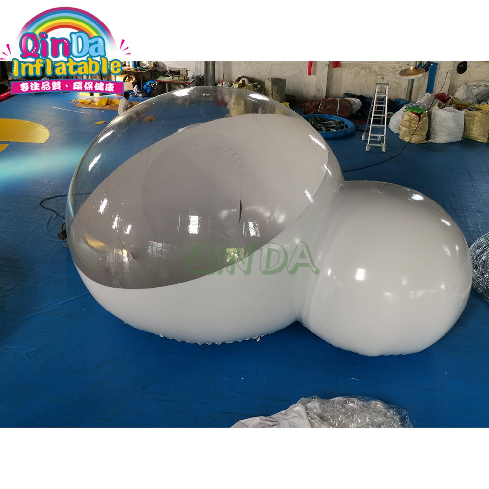 Outdoor camping Inflatable clear bubble dome tent for hotel