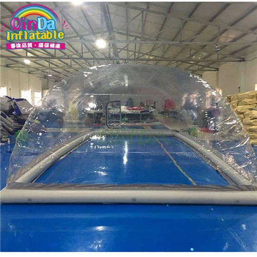 Outdoor complete transparent inflatable pool cover from China inflatable pool dome tent