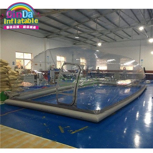Outdoor complete transparent inflatable pool cover from China inflatable pool dome tent