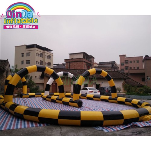 Popular inflatable race track,inflatable go kart race track,inflatable zorb ball track for sale