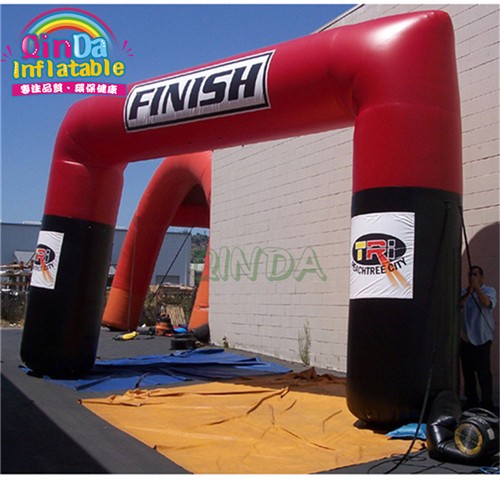 Promotional custom inflatable finish line arch with printing