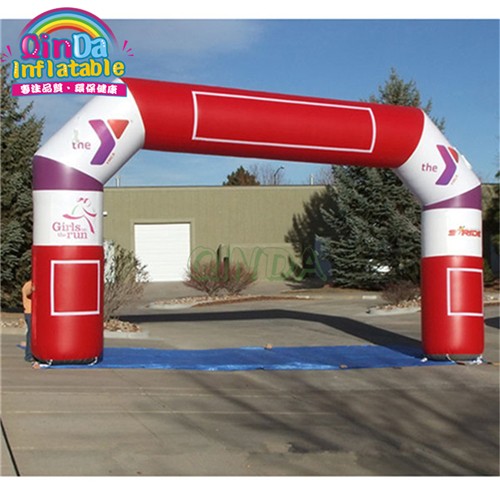 Promotional custom inflatable finish line arch with printing