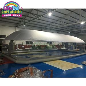 Rectangle inflatable pool cover / inflatable pool dome for villa residence