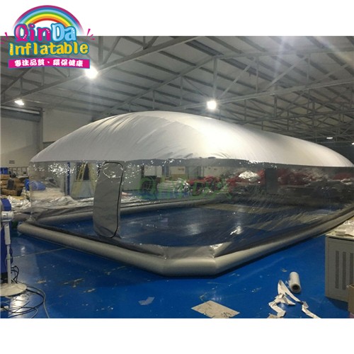 Rectangle inflatable pool cover / inflatable pool dome for villa residence