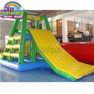 Water park Inflatable Climbing Tower Floating inflatable water play climb slide