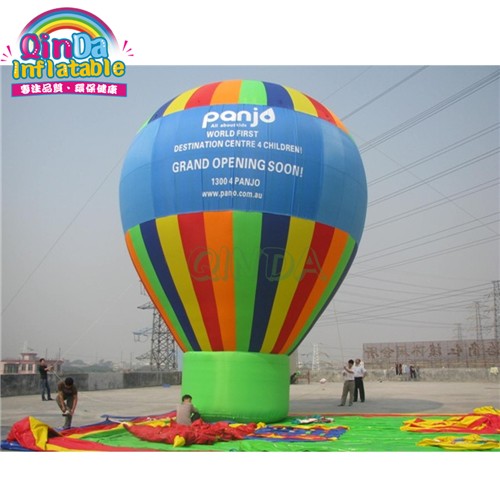 Cheap price amusement rides advertising inflatable hot air ground balloon
