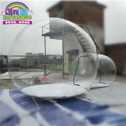 lodge balloon dome crystal clear camping inflatable bubble tent for rent