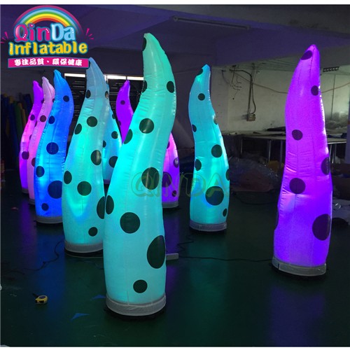 custom inflatable floating tube lighted wedding led inflatable pillars for sale