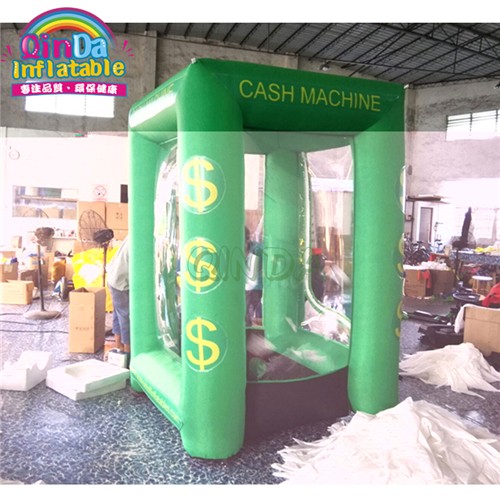  inflatable cash cube for event, inflatable money machine for sale