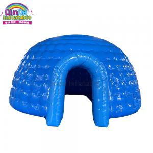 Airtight PVC inflatable dome tent, camping inflatable igloo dome