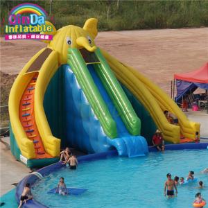 Giant Water Park inflatable elephant slide for swimming pool inflatable slide for kids