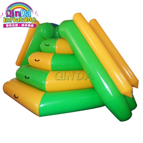 inflatable floating slide on water,water park use inflatable climbing slide for sale