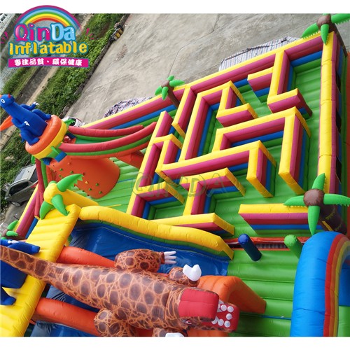 inflatable game, inflatable fun cities, outdoor amusement park for kids 