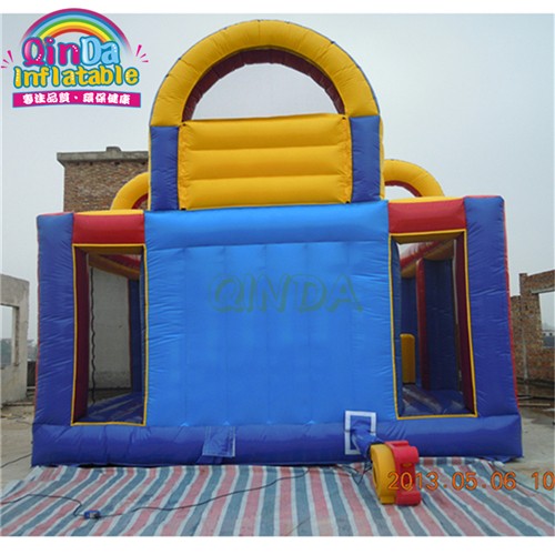 5 In 1 inflatable bouncer jumper bounce house, inflatable jumping castle moonwalk with slide combo for sale