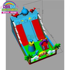 Amusement Park inflatable smart games for kids PVC Inflatable Fun city 