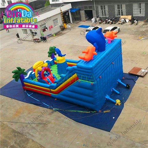 Amusement Park inflatable smart games for kids PVC Inflatable Fun city 