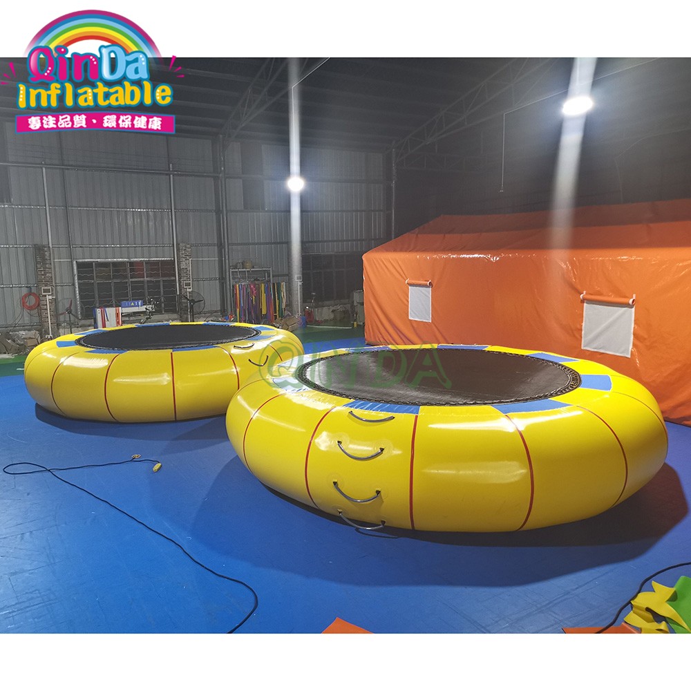 Durable waterproof used water trampoline , sport equipment inflatable water trampoline for sale