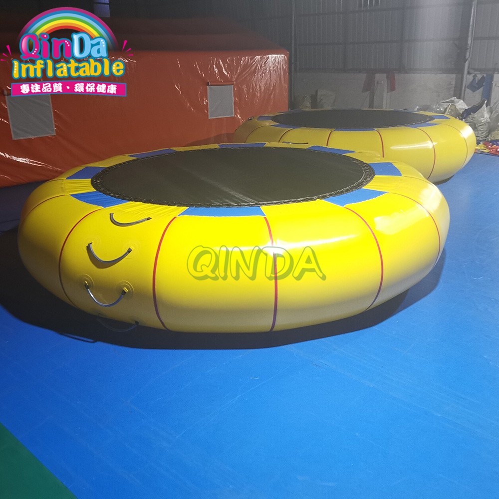 Durable waterproof used water trampoline , sport equipment inflatable water trampoline for sale