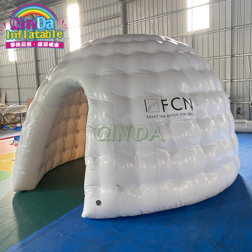 Outdoor Giant inflatable white dome tent, inflatable igloo tent for rental