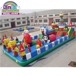 China inflatable obstacle course playground jumping castles inflatable bouncer slide combo